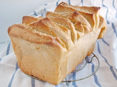 Рецепт итальянского молочного хлеба «Гармошка»